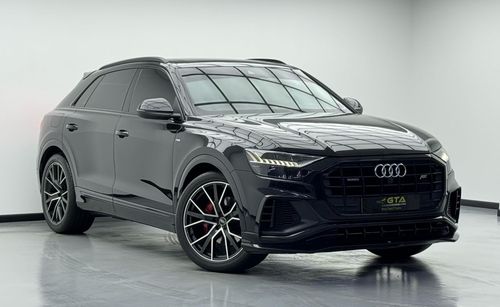 أودي Q8 55 TFSI quattro S Line 3.0L 2021 Audi Q8 S-Line 55TFSI Quattro, 2025 Warranty, 2027 Service Pack, AB