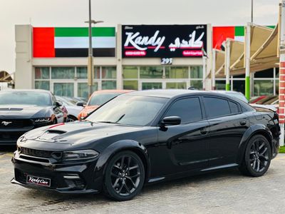 دودج تشارجر 5.7L R/T | Monthly AED 1380/- | 0% DP | Widebody Kit | Custom Leather Seats | # 65894