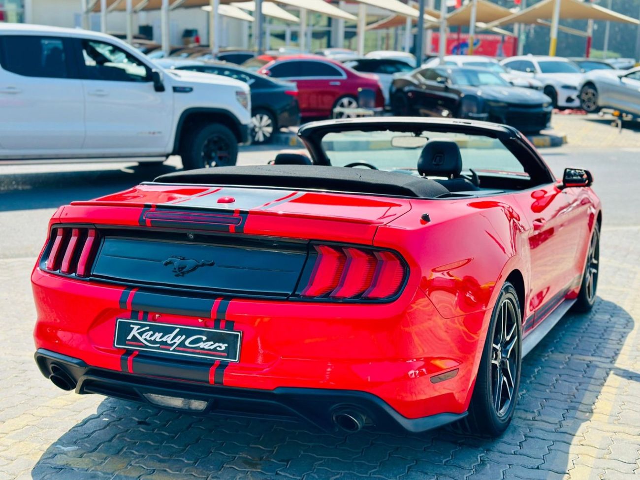 فورد موستانج EcoBoost Convertible | Monthly AED 1170/- | 0% DP | Custom Leather Seats | # 48526