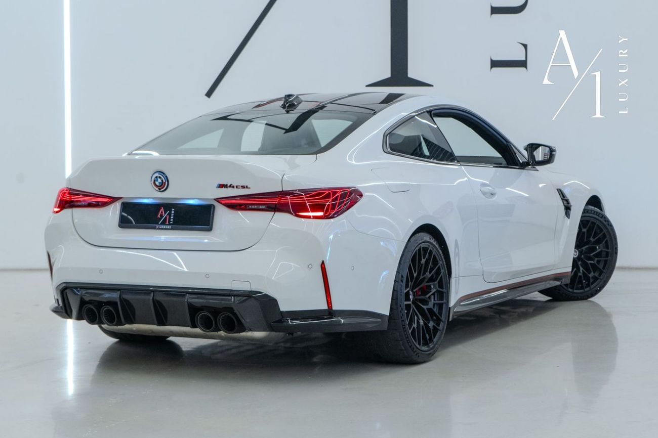 BMW M4 CSL Edition 3.0L 2023 BMW M4 CSL, BMW Warranty + Service Package, Fully Loaded, Very Low Kms, GCC