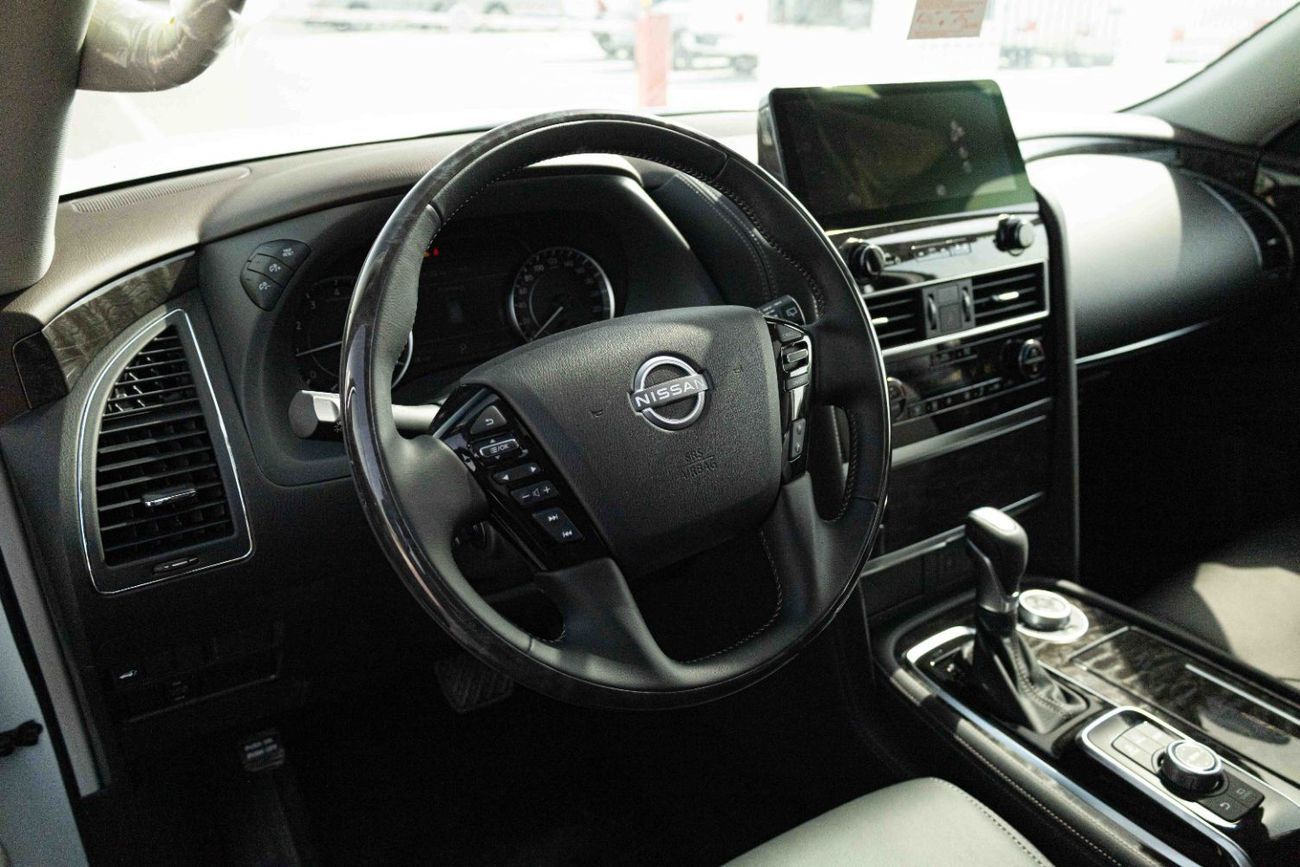 Nissan Patrol 2025 Nissan Patrol Premium 5.6L - White Pearl Inside Black | Export Only