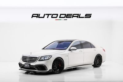 مرسيدس بنز S 63 AMG Std 4.0L (612 HP) 2018 Mercedes Benz S 63 AMG 4Matic LWB | Full Option | High-Performance Luxury | 4