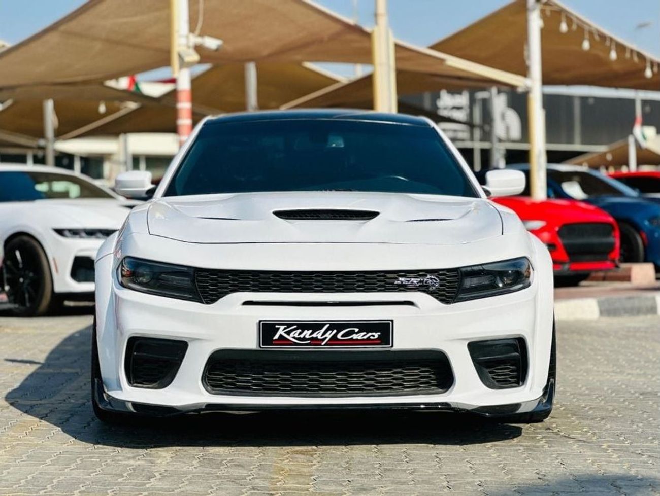 دودج تشارجر SRT Hellcat 6.2L (707 HP) | Monthly AED 3360/- | 0% DP | Blindspot | Memory Seats | # 16234