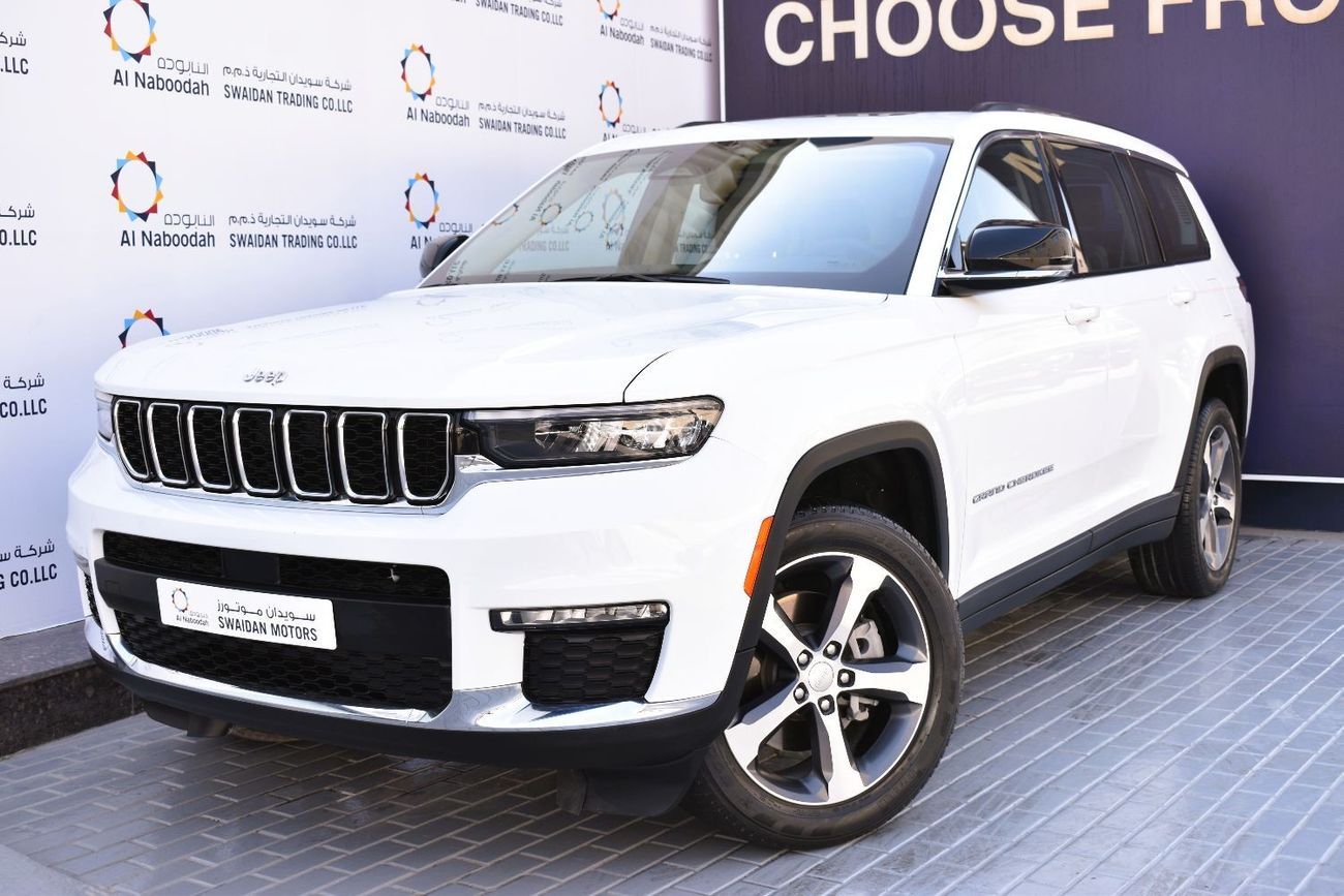 Jeep Grand Cherokee L Limited 3.6L AED 2499 PM | 3.6L LIMITED 4X4 GCC DEALER WARRANTY