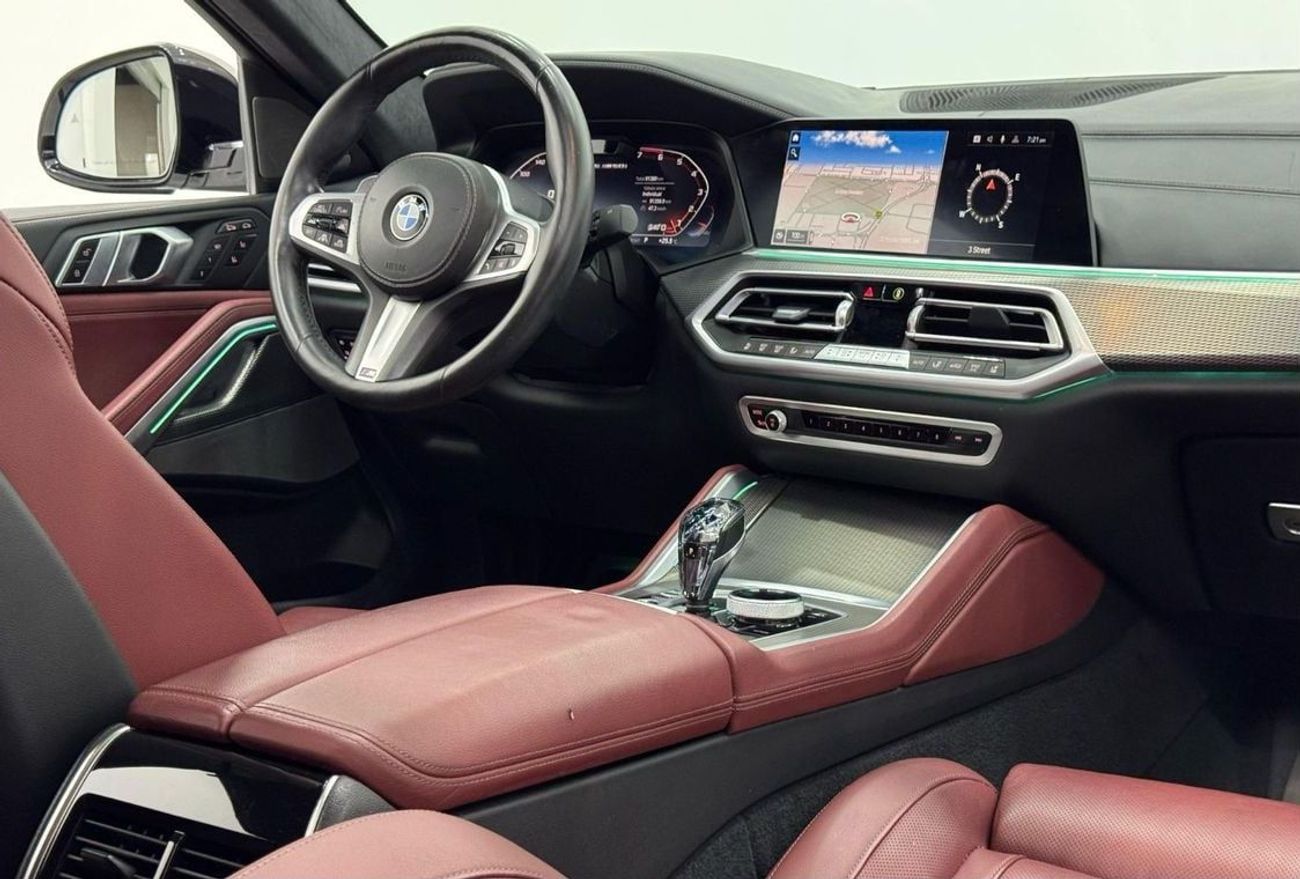 بي أم دبليو X6 M50i 4.4L 2021 BMW X6 M50i M-Sport, 2026 BMW Warranty + Service Pack, Fully Loaded, GCC