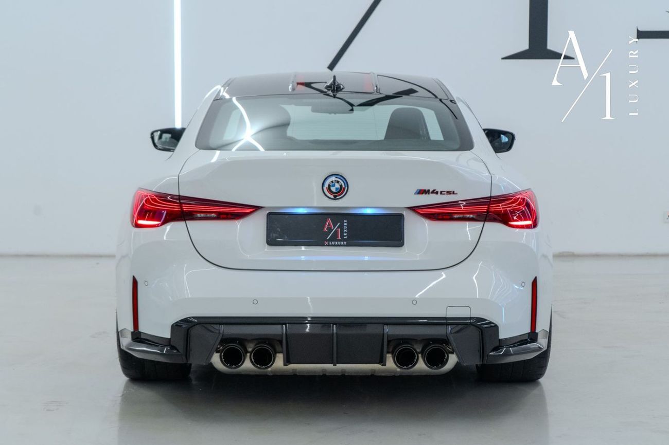 BMW M4 CSL Edition 3.0L 2023 BMW M4 CSL, BMW Warranty + Service Package, Fully Loaded, Very Low Kms, GCC
