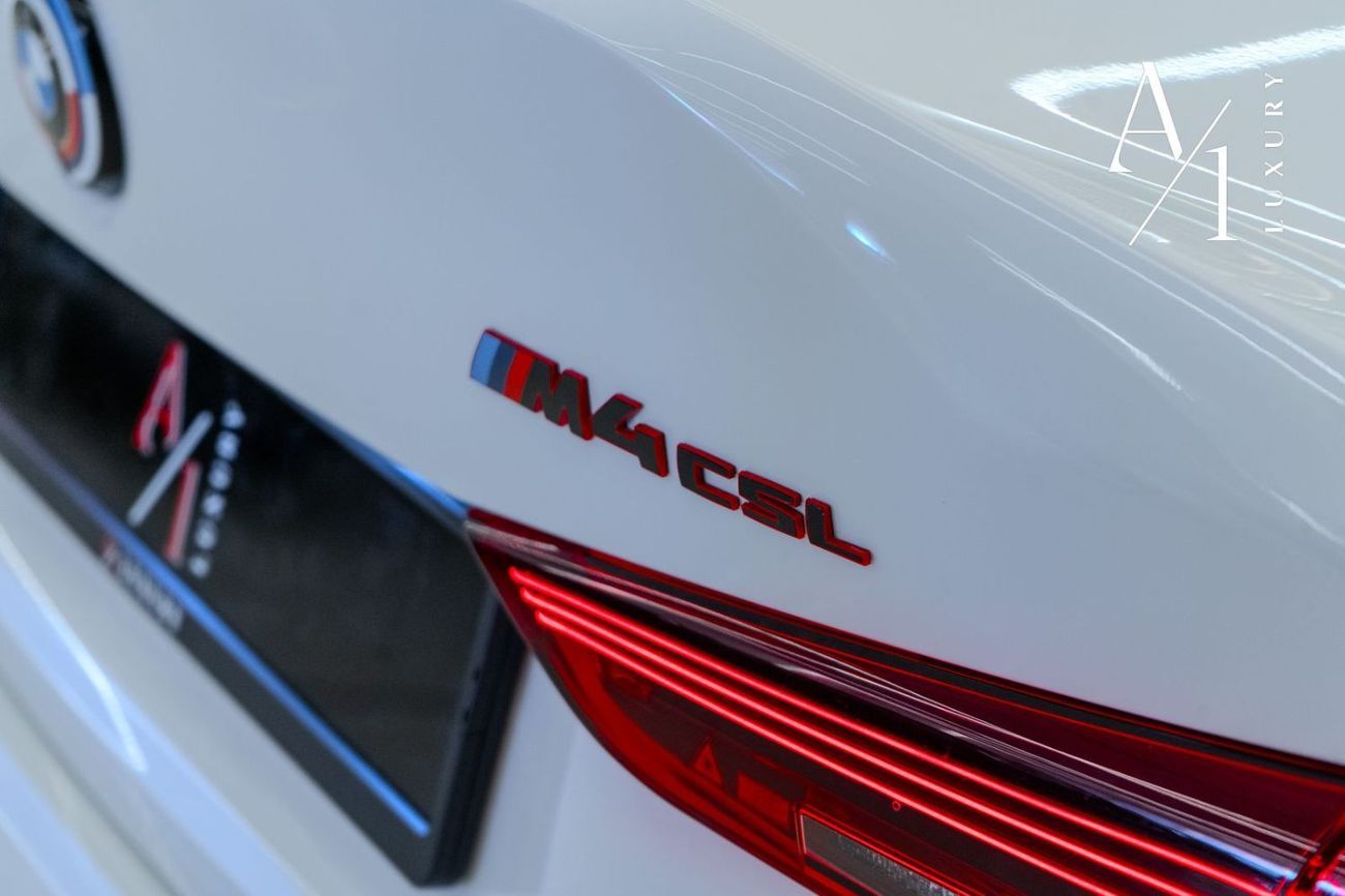 BMW M4 CSL Edition 3.0L 2023 BMW M4 CSL, BMW Warranty + Service Package, Fully Loaded, Very Low Kms, GCC