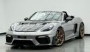 بورش 718 سبيدر RS 2024 Porsche 718 Spyder GT4 RS Weissach Pack, 2026 Porsche Warranty, Very Low Km, GCC