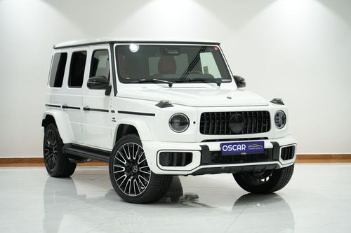 مرسيدس بنز G 63 AMG BRAND NEW 2025 Mercedes-AMG G63 | Night Package | White/Red | 5Y Gargash Warranty Service