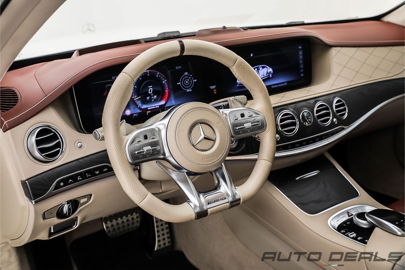 مرسيدس بنز S 63 AMG Std 4.0L (612 HP) 2018 Mercedes Benz S 63 AMG 4Matic LWB | Full Option | High-Performance Luxury | 4