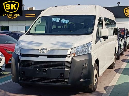 تويوتا هاياس DX / 3.5L V6 PETROL / M/T SNGLE HEATER/ 13 SEATER / NEW SHAPE (CODE # HIGHROOFDX)