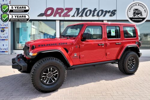 Jeep Wrangler Unlimited Rubicon 3.6L - WITH METAL BUMPER & WINCH - 2024 JEEP WRANGLER 4DR RUBICON - RED