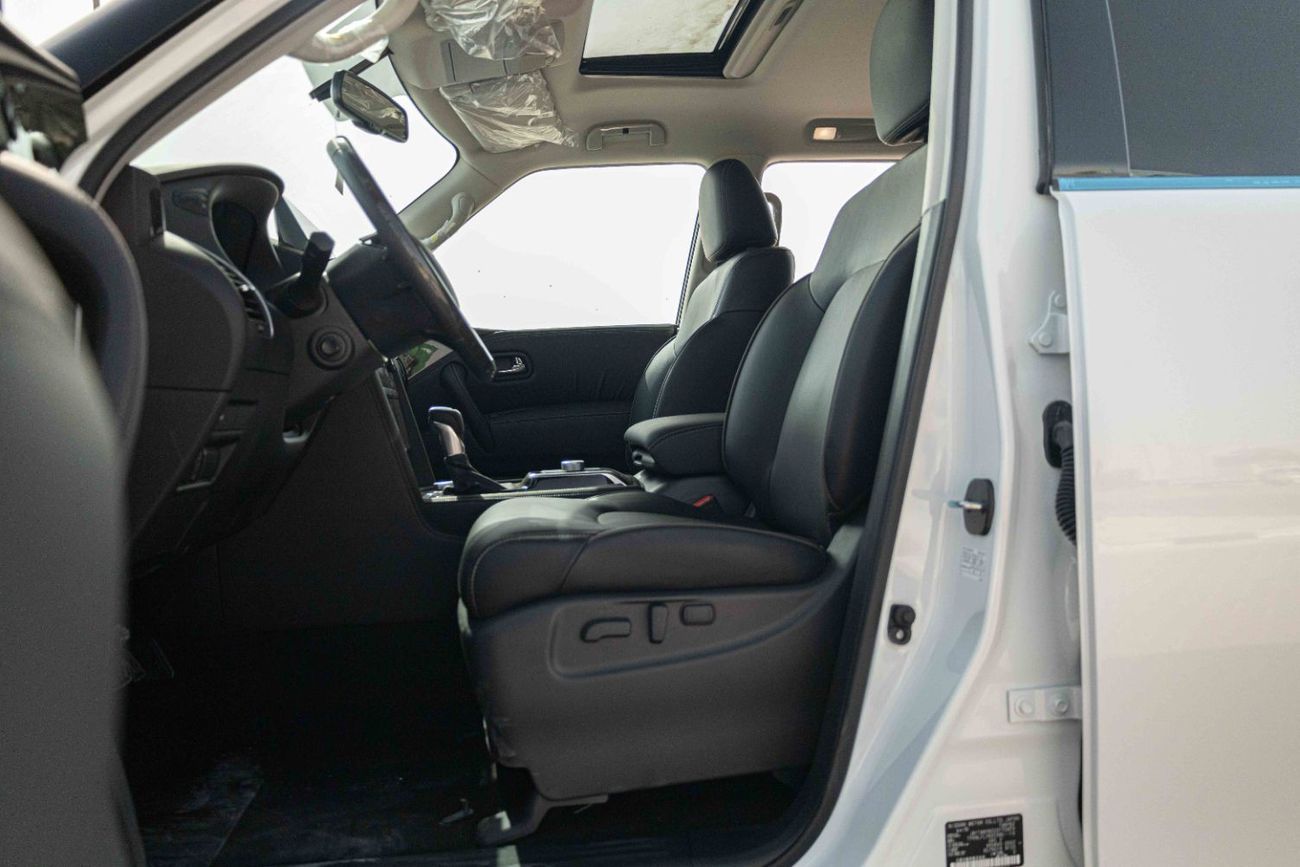 Nissan Patrol 2025 Nissan Patrol Premium 5.6L - White Pearl Inside Black | Export Only