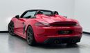 Porsche 718 Spyder 2024 Porsche 718 Spyder GT4 RS Weissach Pack, Porsche Service History, 2026 Porsche Warranty, GCC