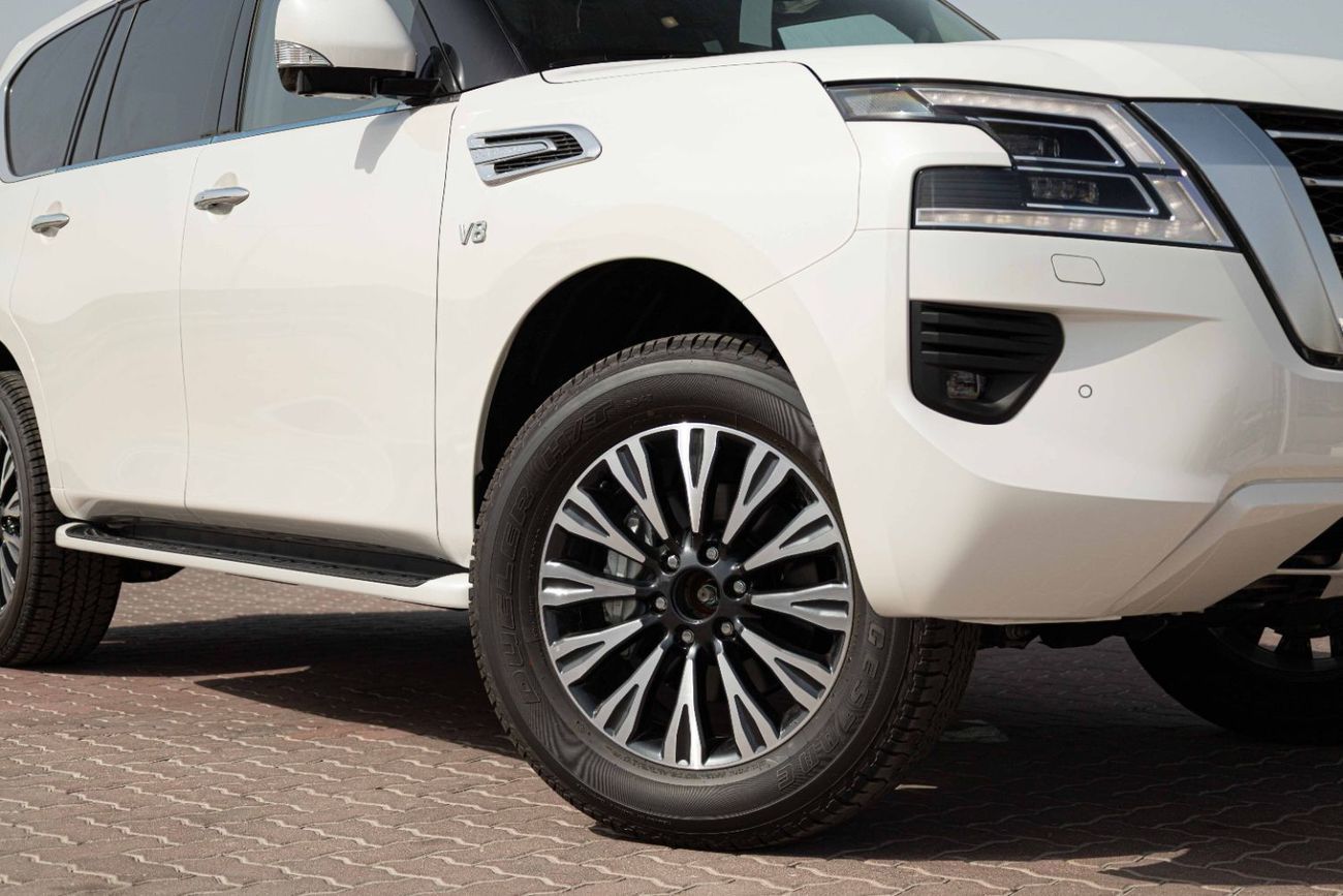 Nissan Patrol 2025 Nissan Patrol Premium 5.6L - White Pearl Inside Black | Export Only