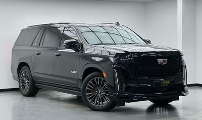 كاديلاك إسكالاد Escalade-V 6.2L 2023 Cadillac Escalade ESV V, 2027 Cadillac Warranty, Pilot Seats, Fully Loaded, 7 S