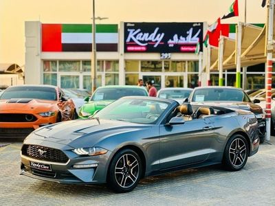 فورد موستانج EcoBoost Convertible | Monthly AED 1420/- | 0% DP | Blindspot | Touch Screen | Leather Seats | # 023