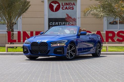 بي أم دبليو 420i BMW 420i M-Sport Convertible 2024 GCC under Agency Warranty and Service Contract with Flexible Down-