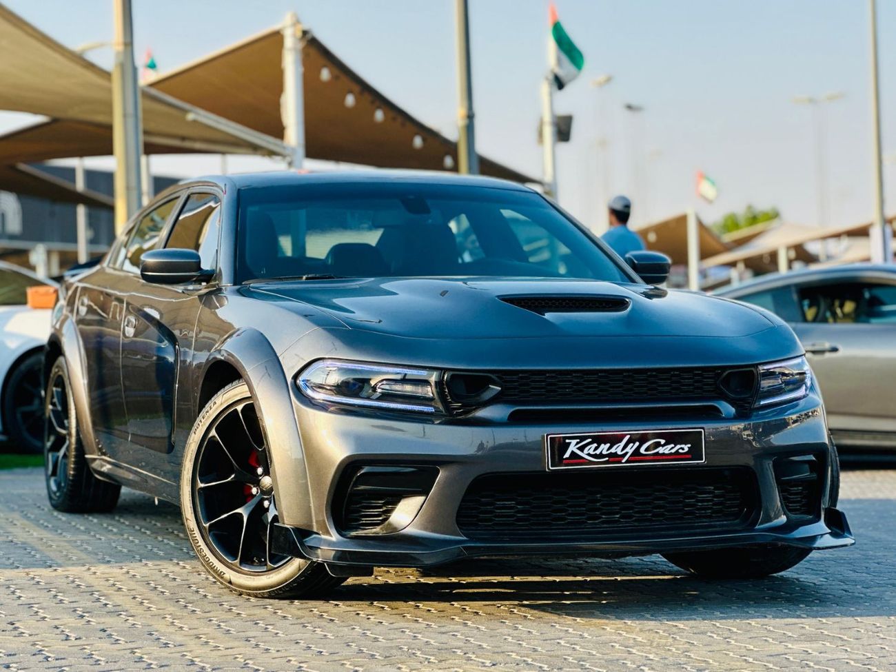 دودج تشارجر SXT Plus 3.6L | Monthly AED 1180/- | 0% DP | Widebody Kit | Sunroof | Fog Lights | # 96989