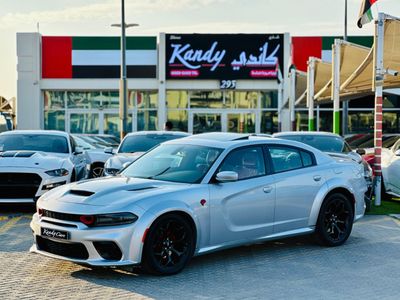 دودج تشارجر SXT 3.6L | Monthly AED 990/- | 0% DP | SRT Kit | Memory Seats | Touch Screen | # 39893