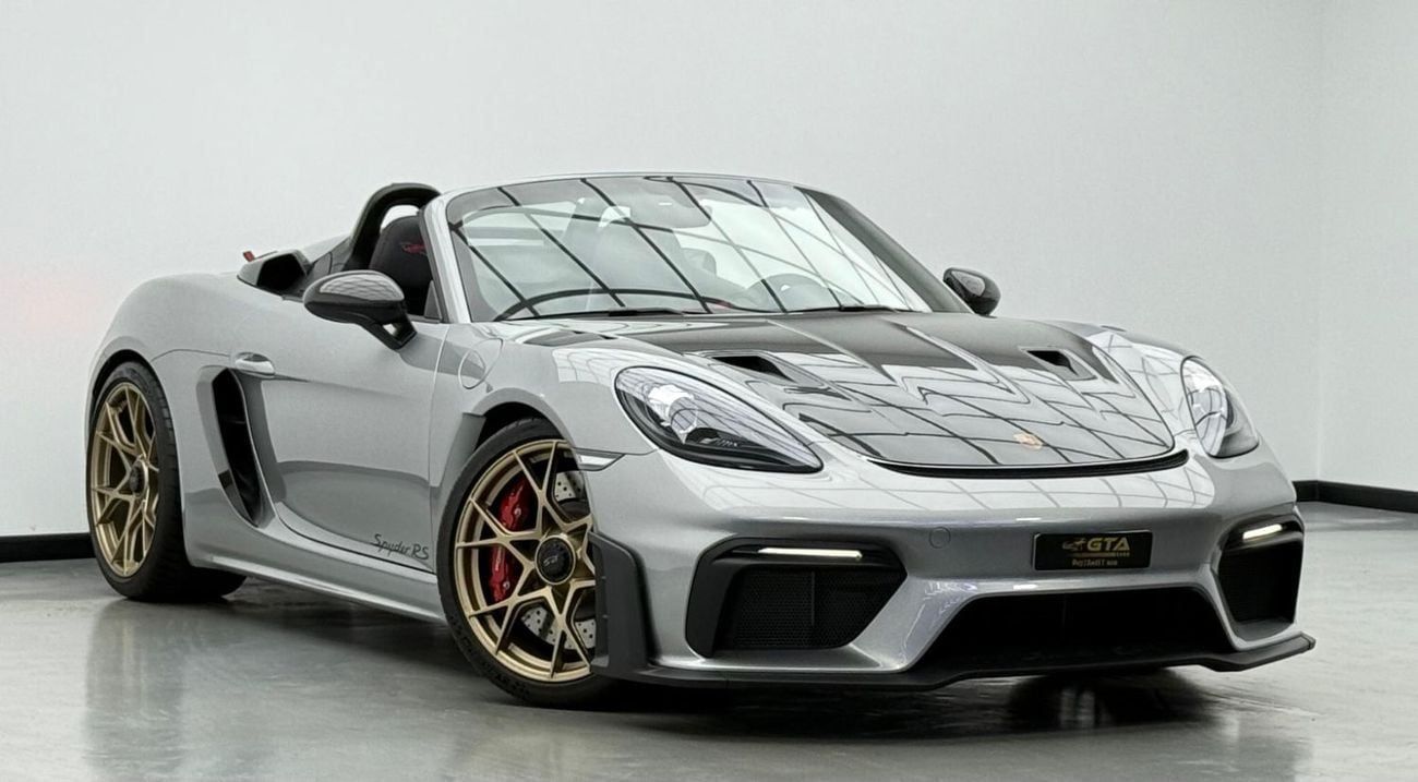 بورش 718 سبيدر RS 2024 Porsche 718 Spyder GT4 RS Weissach Pack, 2026 Porsche Warranty, Very Low Km, GCC